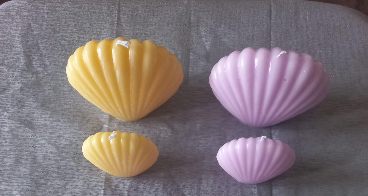 Artisan Candle Set of 2 Shells